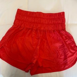 Red/Pink Free People Athletic Shorts